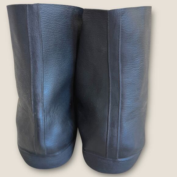 Totes Men Protective Rubber Overshoes Rain Snow Cover Boots Zip Up Size XL Black - Picture 5 of 12